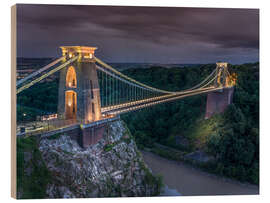 Holzbild Clifton Suspension Bridge, Bristol - Assaf Frank