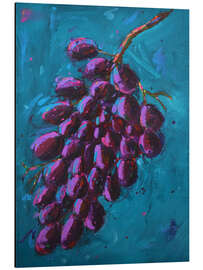 Aluminium print Grapes