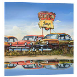 Tableau en verre acrylique Classic Cars