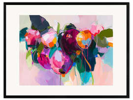 Framed art print Abstract Peonies