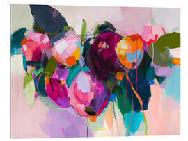 Quadro em plexi-alumínio Abstract Peonies