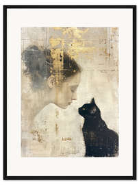 Gerahmter Kunstdruck Ihre heimliche Liebe