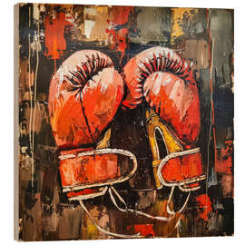 Holzbild Boxhandschuhe - DejaReve