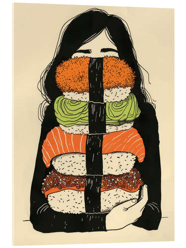 Akrylglastavla Sushi Hug