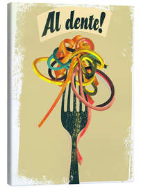 Tableau sur toile Rainbow spaghetti, al dente! - DejaReve