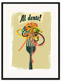 Kunsttryk i ramme Rainbow spaghetti, al dente!