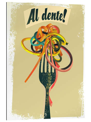 Quadro em plexi-alumínio Rainbow spaghetti, al dente!