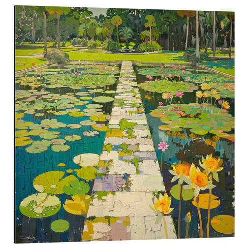 Aluminium print Тhe paradise of the lilies