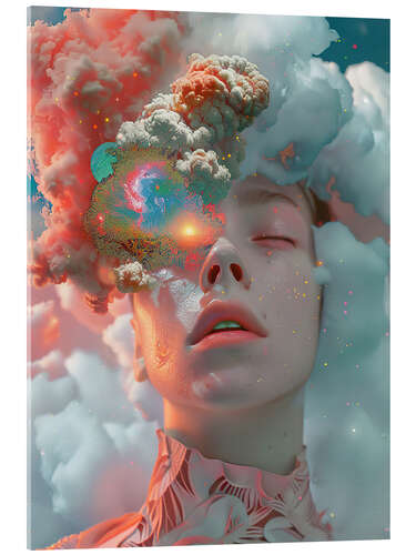 Acrylic print Dreaming Woman