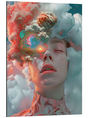 Stampa su alluminio Dreaming Woman