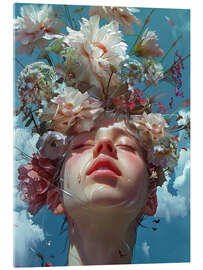 Stampa su vetro acrilico Flower Girl