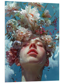 Quadro em PVC Flower Girl