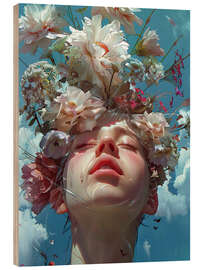 Stampa su legno Flower Girl - Nikita Abakumov