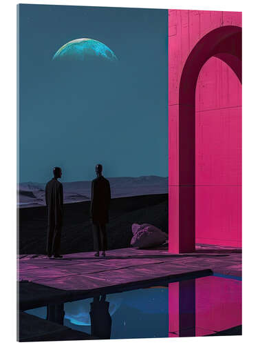 Stampa su vetro acrilico Moon Watchers