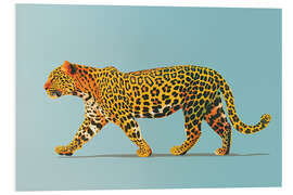 Hartschaumbild Leo on Blue