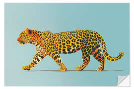 Wandsticker Leo on Blue