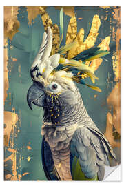 Wandsticker Goldener Kakadu