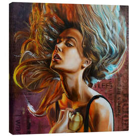 Tableau sur toile Golden Heart