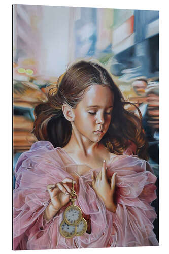 Gallery print The girl with three clocks