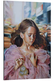 Magnettafel Das Mädchen mit drei Uhren