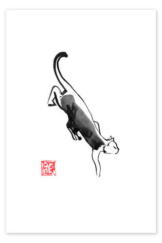 Poster Schleichende Katze