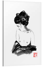 Magnettafel Geisha beim Baden