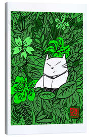 Canvas print Momoneko in the jungle - Péchane