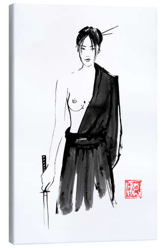 Canvas print Geisha warrior