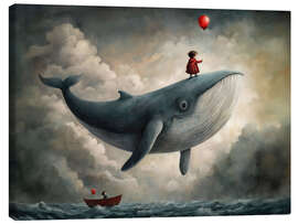 Canvastavla The flying whale - Photoplace Creative