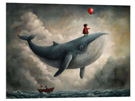 Hartschaumbild Der fliegende Wal - Photoplace Creative