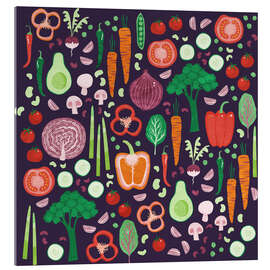 Acrylic print Vegetable pattern - Nic Squirrell