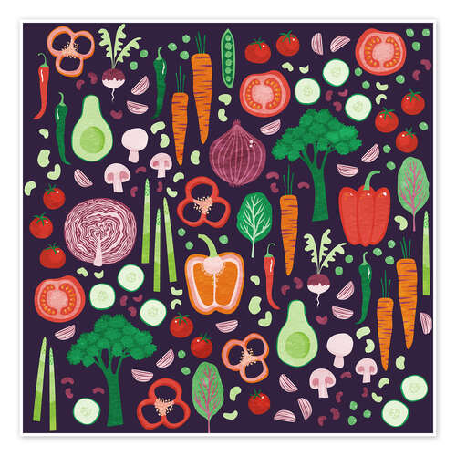 Poster Vegetable pattern