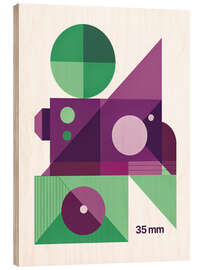 Tableau en bois 35 mm - Gradient Grooves