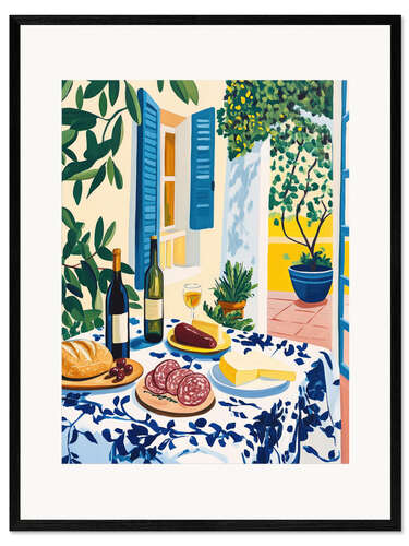 Framed art print Italian happy hour