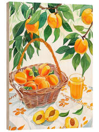 Cuadro de madera Fresh Peaches - Felipe Hora
