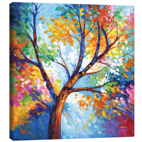 Canvastavla Colourful Tree of Joy