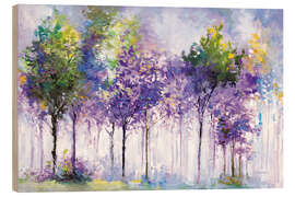 Holzbild Trees Quite Reverence - Leon Devenice