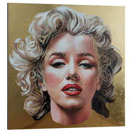 Stampa su alluminio Marilyn Monroe Pop Art Portrait - Simona Zecca