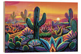 Wood print Desert Soul