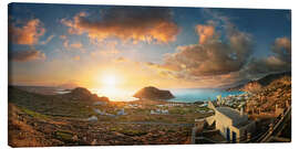 Leinwandbild Sonnenuntergang bei Arkasa, Karpathos, Griechenland - Michael Rucker