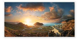 Tableau Sunset at Arkasa, Karpathos, Greece - Michael Rucker