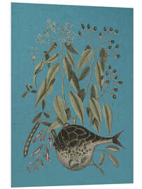 Hartschaumbild Pl. 028, Fisch und Pflanze