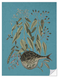 Wandsticker Pl. 028, Fisch und Pflanze