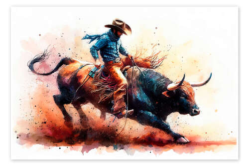 Juliste Cowboy at the rodeo I