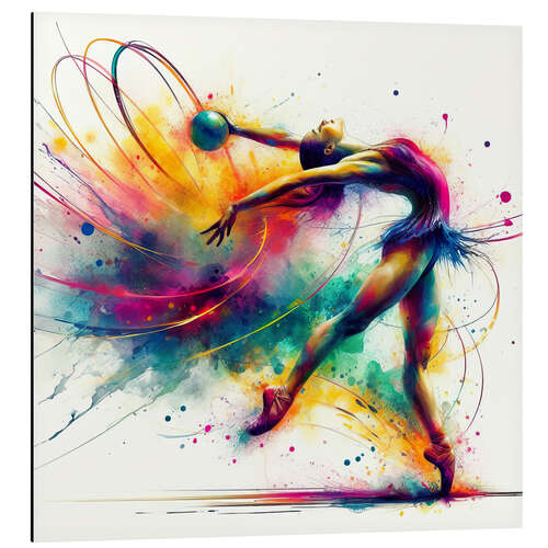 Aluminium print Rhythmic gymnastics