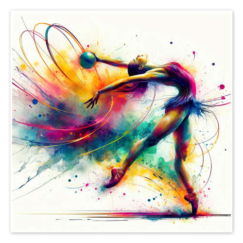 Poster Rhythmic gymnastics