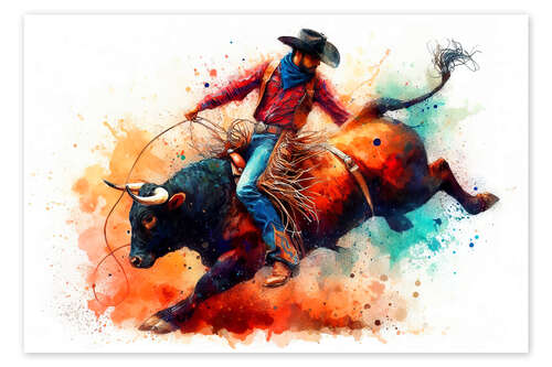 Juliste Cowboy at the Rodeo II