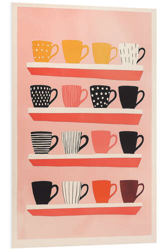 Foam board print All cups in the cupboard