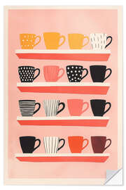 Vinilo para la pared All cups in the cupboard - Frank Daske
