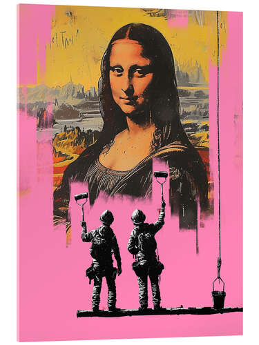 Acrylic print Banksy Mona Lisa